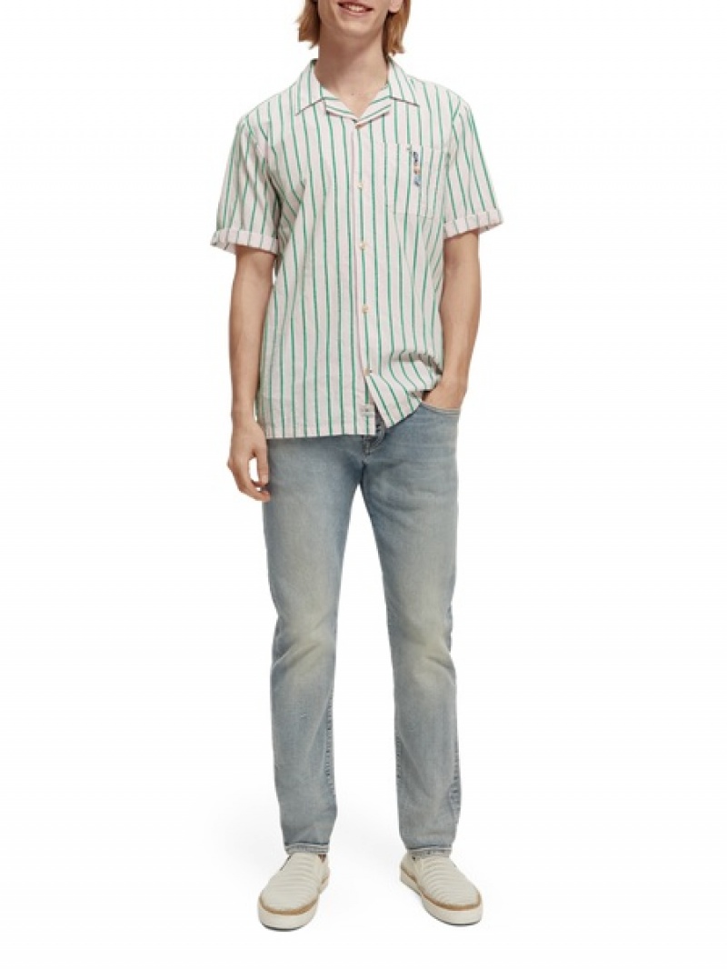 Scotch & Soda The Ralston Regular Slim Fit Jeans Herren Blau | SN-SAS56535