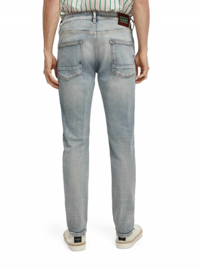 Scotch & Soda The Ralston Regular Slim Fit Jeans Herren Blau | SN-SAS56535