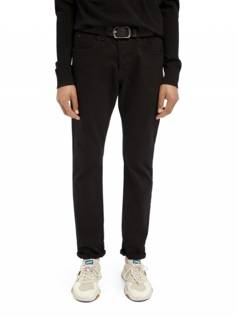 Scotch & Soda The Ralston Regular Slim Fit Jeans Herren Schwarz | SN-SAS56536