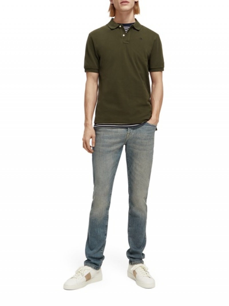 Scotch & Soda The Ralston Regular Slim Fit Jeans Herren Blau | SN-SAS56539