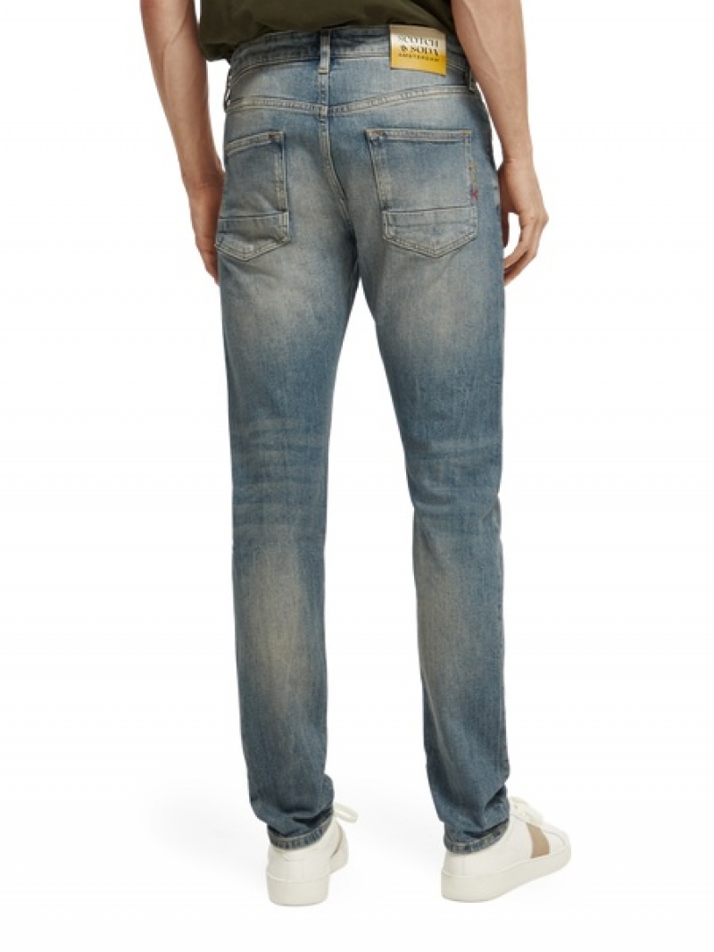 Scotch & Soda The Ralston Regular Slim Fit Jeans Herren Blau | SN-SAS56539
