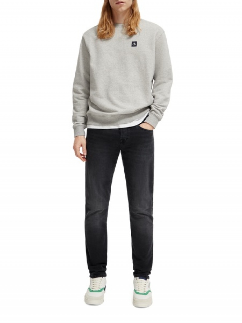 Scotch & Soda The Ralston Regular Slim Fit Jeans Herren Schwarz | SN-SAS56540