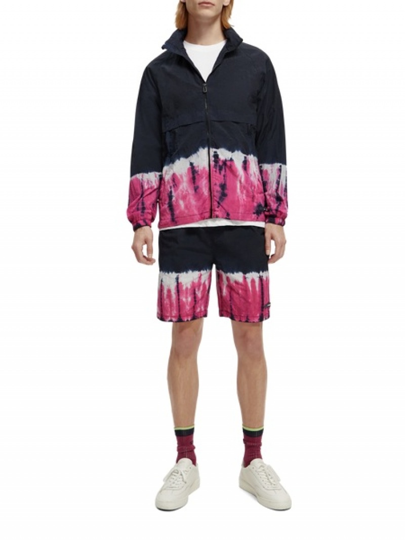 Scotch & Soda Tie-dye Zip-through Mit Kapuze Jacken Herren Mehrfarbig | SN-SAS56615
