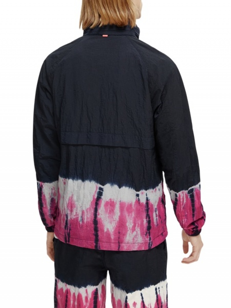 Scotch & Soda Tie-dye Zip-through Mit Kapuze Jacken Herren Mehrfarbig | SN-SAS56615