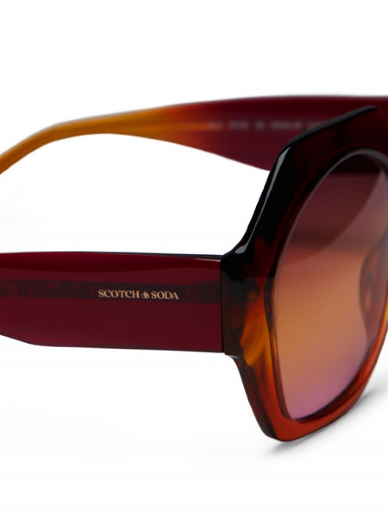 Scotch & Soda Torri Sonnenbrille Damen Bordeaux | SN-SAS56901