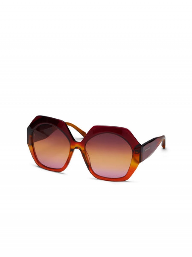 Scotch & Soda Torri Sonnenbrille Damen Bordeaux | SN-SAS56901