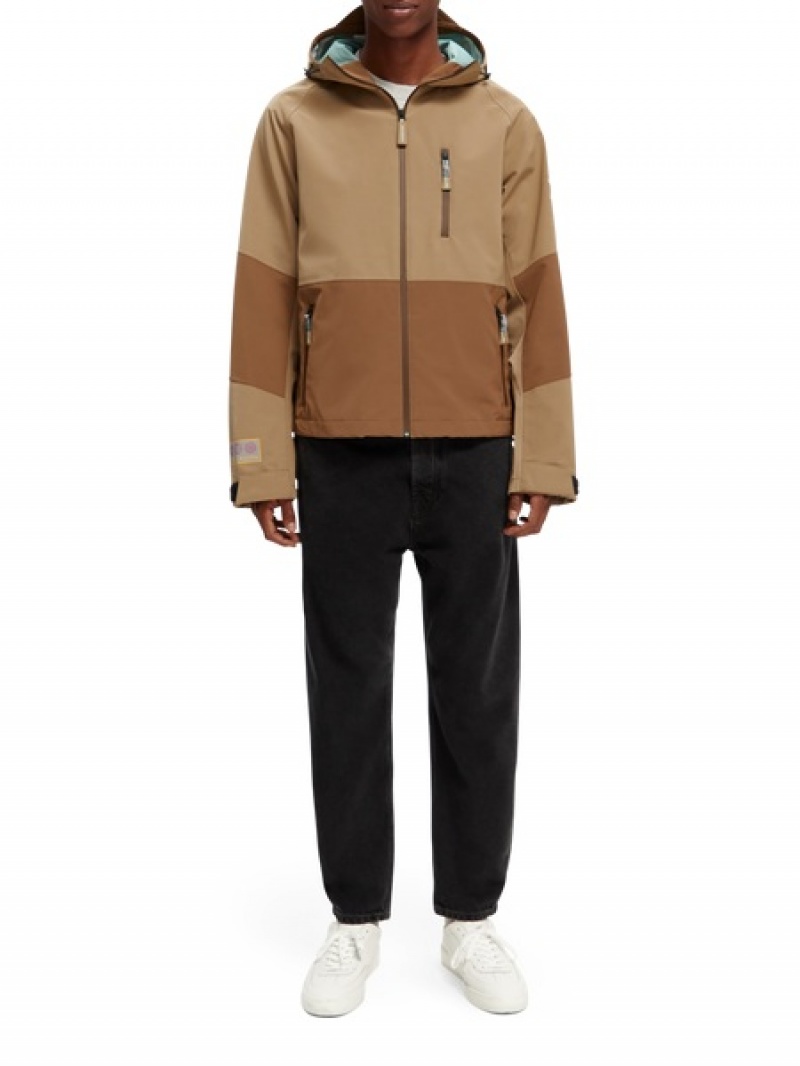 Scotch & Soda Unisex Amsterdam Proof Foldable Wasserdichte Jacken Herren Mehrfarbig | SN-SAS56608
