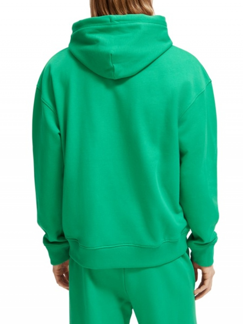 Scotch & Soda Unisex Organic Baumwoll Hoodie Herren Grün | SN-SAS56427