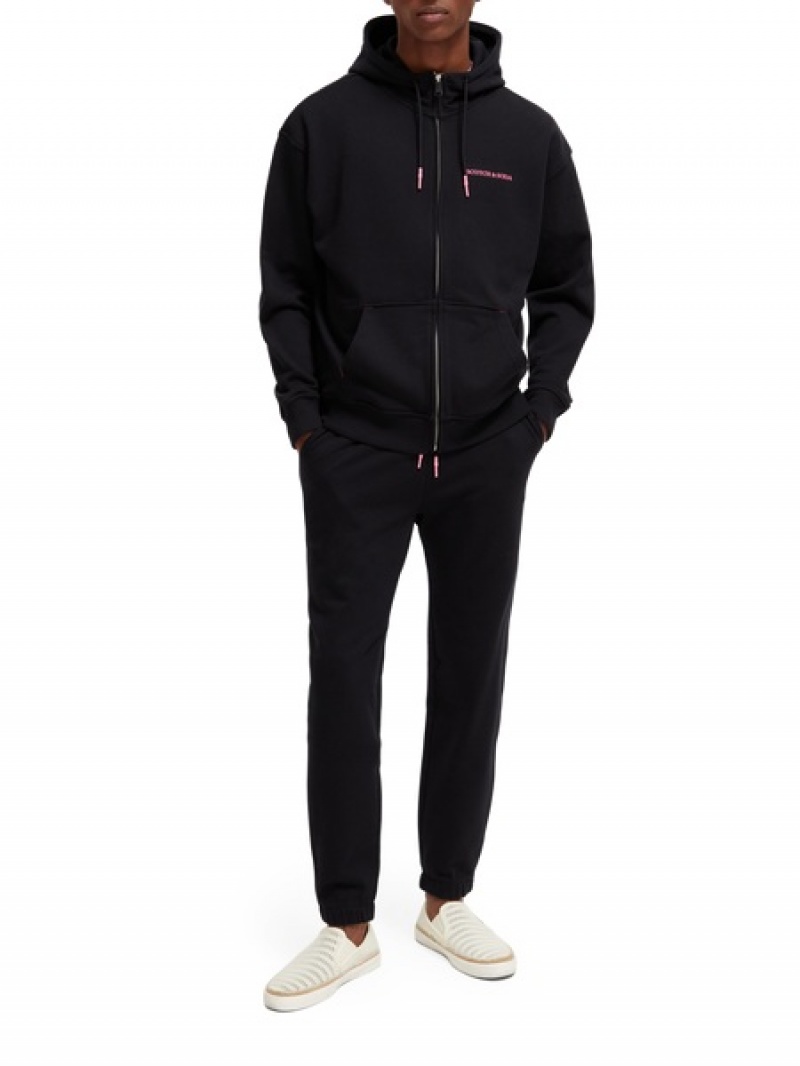 Scotch & Soda Unisex Organic Baumwoll Jogginghose Herren Navy | SN-SAS56429