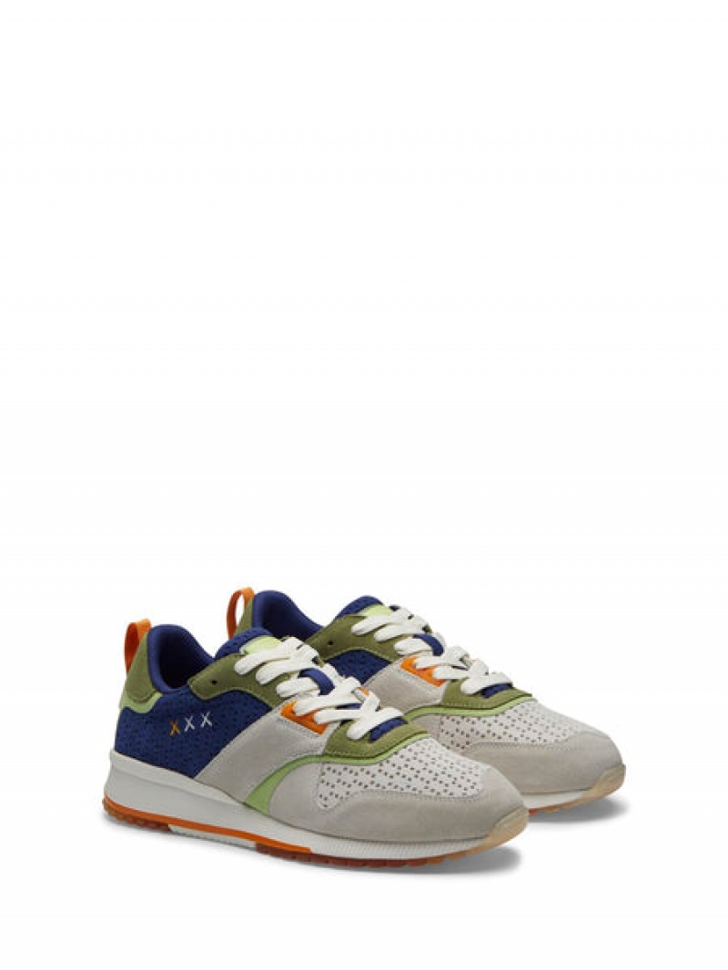 Scotch & Soda Vivex Sneakers Herren Braun Mehrfarbig | SN-SAS56689