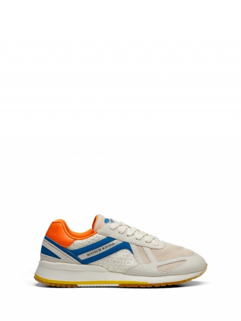 Scotch & Soda Vivex Sneakers Herren Weiß | SN-SAS56692