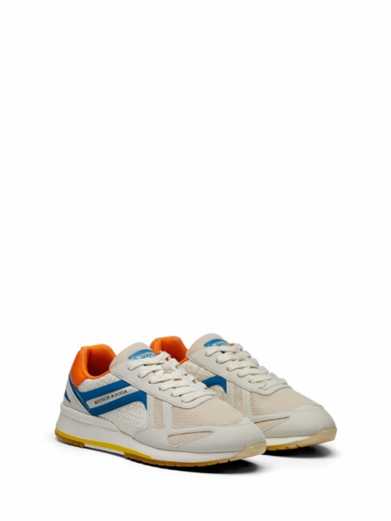 Scotch & Soda Vivex Sneakers Herren Weiß | SN-SAS56692
