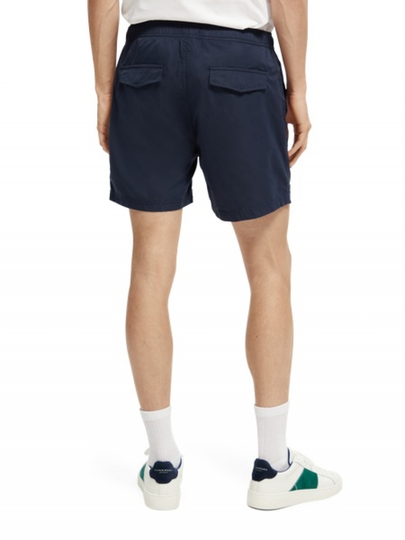 Scotch & Soda -length Printed Swim Schwimmen Herren Navy | SN-SAS56681